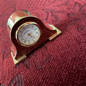 Miniature Solid Brass Collectable Clock